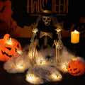Joygoods Halloween Spider String Lights 7ft 20 LED Warm White Battery 2 Pack by Deal US