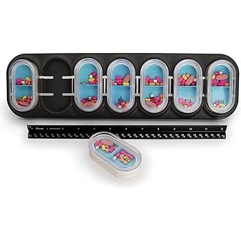 Equadose Moisture-Proof Pill Organizer – Waterproof Aluminum Pill Case for Travel & Daily Use – Airtight Single Chamber by Pasteur Pharmacy