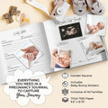 LUMOSX Pregnancy Journal Memory Book Baby Bump Stickers Beige Gender Neutral by Deal US