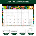 Lbylyhxc 2026-2027 18-Month Desk Calendar 17x12 Flowers Jan 2026-Jun 2027 by Deal US
