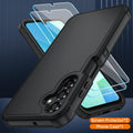 Shockproof Case for Samsung Galaxy A16 5G with Screen Protector Black by Merch Section