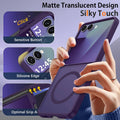 Magnetic Dual-Layer Shockproof Case for Samsung Galaxy Z Flip 7 Purple by Merch Section
