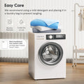 EASELAND King Tencel Cooling Comforter Lightweight Breathable Ice Blue Size King by Deal US