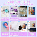 CraftyTime Paint by Numbers Kit Adult Beginner Flower 12x16 Inch Framed by Deal US