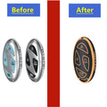 TAPAYICA Hyundai Key Fob Cover 7Buttons Black-Gold for Ioniq 6 Grandeur GN7 KONA by Deal US