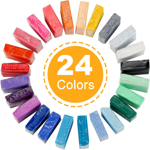CiaraQ Polymer Clay Kit Mini Modeling Set 24 Colors for Kids Beginners Artist by Deal US