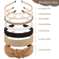 7PCS Headbands for Women Girls Cute Knotted Headband Head Bands for Women's Hair