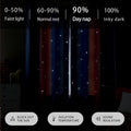 XiDi Dream Star Blackout Curtains W52x L72 by Vanessa Jane