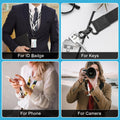 YAVVOZH Soft Plaid Key Lanyard for Women Neck Id Badge Orange Size Average by Deal US