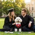 Haakong Graduation Costume for Dog, Graduation Gown Pet Outfit Accessory for Small Dogs and Cats Graduation Party Dress