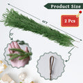 Gixie Home 2Pcs 6Ft Artificial Norfolk Pine Garland Green Plastic by Deal US