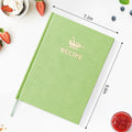 TSFPapier Hardcover Recipe Book 7x9.6in B5 160 Pages Leather Cover DarkRed by Deal US
