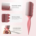 AM 8:00 Curly Hairbrush Curl Defining Voluming Styling Tool Pink by Deal US