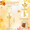 Yiyiring 24 Sets Thanksgiving Party Maple Leaf Keychain Bottle Opener Gold by Deal US