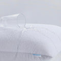 ProtectMySleep Cotton Terry Pillow Protector 2Pack Hypoallergenic Standard Queen by Deal US