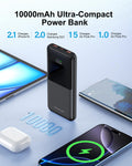 Charger,Slim 10000Mah Power Bank,22.5W Usb-C Fast Charging Battery Pack Iphone 1