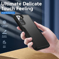 Military-Grade Shockproof Case for Samsung Galaxy S21 FE 5G with Screen Protector Black by Merch Section