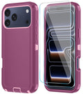 With Iphone 17 Pro Case With Hd Screen Protector, [2 In 1 ] Heavy Duty Protectio
