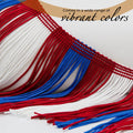 Trims by the Yard 6" Chainette Fringe Trim Polyester Decorative Flag Gold 10yd by Deal US