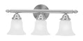 Livex Lighting 1063-91 Neptune 3-Light Bath Light, Brushed Nickel by Vanessa Jane
