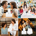 Bodaon 2 Cup Drink Carrier with Handle, 15 Pcs Kraft Paper Disposable by Deal US