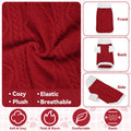 Lorehelina Dog Sweater Argyle Cable Knit Turtleneck Red Size S by Deal US