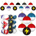 Rotatingpals 24pcs 2.4in Christmas Tree Ball Ornaments Lightning Color by Deal US