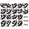 Calidum Halloween Pumpkin Decorating Stickers 18 Sheets Black Kids Craft by Deal US