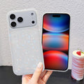 17 Pro Case 6.3 Inch,Sparkle Opal Glitter Translucent Clear Soft Tpu Slim Fit Pr