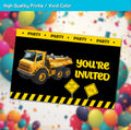 XIAOPNN Construction Birthday Party Invitation Boys, 30 Cards With 30 Envelopes by Deal US