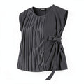 Alfani Pleated Side-Tie Top, Size Large by Vanessa Jane