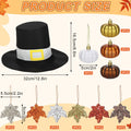 Soulchen 39 Pc Fall Thanksgiving Tree Ornaments Set Orange Brown Gold by Deal US