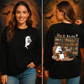 sidupili Halloween Sweatshirt Ghost Reading Books Pullover P4 Size M by Deal US