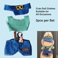 FUEMEILY LABUBU Doll Clothes 3 Sets Handmade Adjustable Kawaii Outfits Size 17cm by Deal US