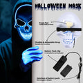 Waipfaru Halloween Scream Mask with Gloves Blue 2PCS Plastic by Deal US