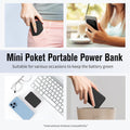 Portable Charger, Mini Colorful Power Bank, Powernano, 5000Mah External Battery
