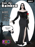ROC PARTY Womens Gothic Floor Length Off Shoulder Dress Black Size S by Deal US