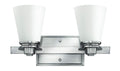 Hinkley 5552CM-CL Contemporary Modern Two Light Bath from Avon collection by Vanessa Jane