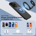 Magnetic Phone Ring Holder — Dual-Sided Finger Grip Kickstand for iPhone 17/16/1