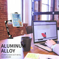 IN STOCK! Suptek YF208B Aluminum Alloy Cell Phone Desk Mount Stand 360° Tablet Stand and Holders Adjustable for iPad, iPhone, Samsung, Asus and More 4.7-11 inch Devices, Good for Bed, Kitchen, Office by Silarius