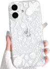 Cute Whale Sea Ocean Pattern Clear Case for iPhone 17 White Turtle