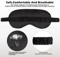 3Pcs Satin Eye Mask Silk Sleep Masks Set Silky Blindfold Eyeshade Blackout Eyes Cover Pouches Bag Scrunchy Wedding Gift