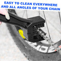 Kewucn 2 PCS Bike Motorcycle Chain Washer Gear Scrubber Durable ABS Black by Deal US