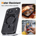 Full Body Water-Resistant Dustproof Shockproof Case for iPhone 17 Pro with MagSafe Screen Protector Black by Merch Section