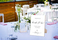 QOFO Wedding Party Minimalist Wooden Sign with Stand - Party Decorations by Deal US