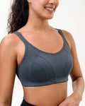 Luvrobes Women's Sports Bra Racerback Adjustable Straps Grey Size M by Deal US