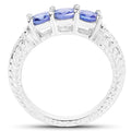 1.11 Carat Genuine Tanzanite .925 Sterling Silver Ring by Bids.com