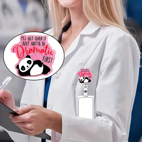CHAONENG Funny Panda Nurse Badge Reel Retractable Clip Medical Worker ID A54 by Deal US