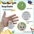 4pc Inspirational Crochet Potato Keychain Set Green with Organza Bag 2.36" by Deal US