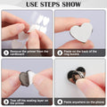 Phone Finger Ring Grips 8 Pack — Adhesive Heart Hook Loop Stand for DIY Hanging,